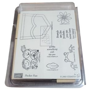 Stampin’ Up! Pocket Fun Set of 7 Stamps NIB